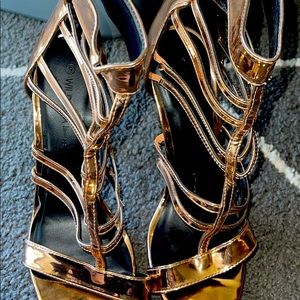 Rose gold heels